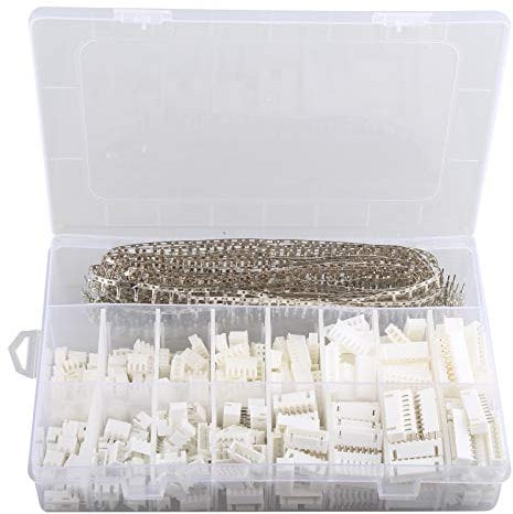 HALJIA 1220Pcs 2.54mm JST-XHP JST Connector Kit 2.54mm PCB Connector Dupont Pitch Terminal Headers, JST-XHPX 2/3/4/5/6/7/8/9Pin Housing Adapter Cable Connector Socket Male and Female Assortment Kit