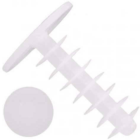 OFIXDO: Gerüststopfen aus Nylon und Gummi. 14x28x40mm. Rundlamelle 20 Stk