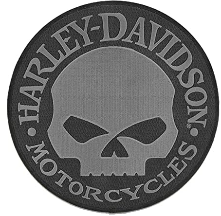 Harley-Davidson Aufnäher 8″ Willie G Skull Grey Patch