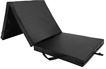 UNDERFIT Weichbodematte Gymnastikmatte Turnmatte Klappbar Sportmatte Fitnessmatte Spielmatte Faltbar Klappmatratze Weichbodenmatte Akrobatik Matte Yoga Matratze Dicke 6 cm 180x60x6 cm (Schwarz)