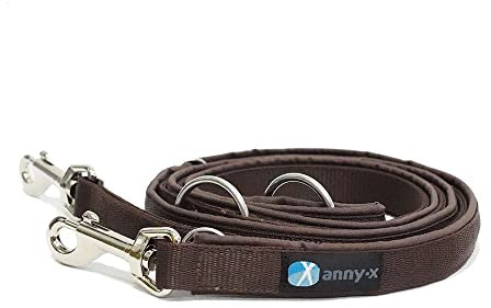 anny-x teilgepolsterte Führleine Classic Bolt Fun braun braun 3m
