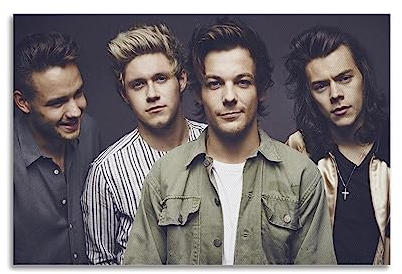 ELedvb One Direction Leinwand-Poster, dekoratives Gemälde, Wandposter und Kunstdruck, modernes Familienschlafzimmer-Dekor-Poster, 20 x 30 cm