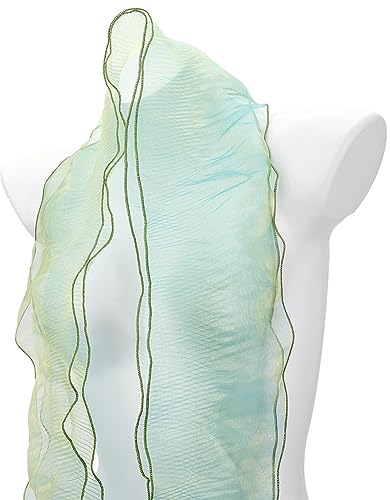 PH PandaHall 6.4 m Spitzenstoff Mit Bordüre Rüschen Plissee Chiffon Besatz Retro Organza Tüll Stoff Applikationsbesatz Für DIY Hochzeitskleid Kostüm Nähen Basteln Vorhang Tischdecke Heimdekoration