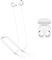 MOWYEOK Correa antipérdida para auriculares, compatible con auriculares Samsung Galaxy Buds 2 Pro, cordón de silicona suave, adecuado para deportes al aire libre, correr, fitness, color blanco