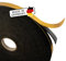 The Felt Store Nastro in feltro autoadesivo 15 mm di larghezza, 1,5 mm di spessore, 5 m di lunghezza, nero, striscia di feltro versatile, ideale come nastro sigillante per finestre e porte
