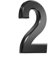 3 Inch Mailbox Numbers Adhesive 3D Number Sticker for Outdoor Indoor Apartment Office Hotel Home Door Plate Address Mail Box Number (Black-2)