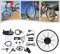 BAOCHADA 24 Zoll LCD E-Bike Umbausatz 500W Elektrofahrrad Umbausatz, Ebike Conversion Motor Kit für Vorderrad 36V, 5 Gänge Elektrofahrrad Motor Vorderrad Kit mit LCD Display