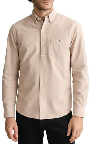 GANT Regular Fit Hemd Langarm geknöpft Streifen blau