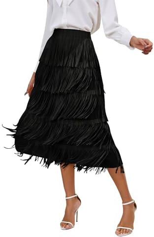 YOGALULU Faldas De Cuero con Cierre Faldas De Los 80 Falda Rosa Fucsia Faldas De Cuero con Cierre Chicas En Vestidos Y Faldas Falda Midi Cargo Falda Azul Marino Mujer Falda De Tweed Falda Boho Faldas