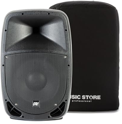 MUSIC STORE 12P 12 Passive Lautsprecher Set, 101-300W RMS, 8 Ohm, 120dB Peak SPL, Topteil Set inkl. Cover