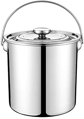 KOHARA Pentola in Acciaio Inossidabile 304, pentola con Manico, pentola Grande Profonda in Acciaio Inossidabile con Coperchio (Dimensioni : 30 * 30cm(20L))