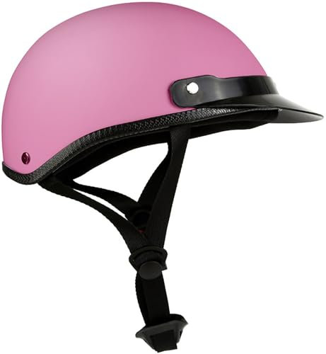 Casco Scodella Portatile Mezzi Caschi Jet, Mezzo Casco Da Motociclista Vintage Caschi Cromwell Casco A Scodella Scooter Motorino DOT/ECE Omologato Mezzo Elmetto Da Moto 6,55-60CM