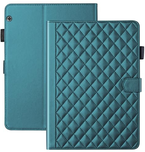 Vaitasy Case for Huawei MediaPad T5 10.1 Inch 2018 Business PU Leather Tablet Cover for Huawei MediaPad T5 10.1 Inches with Stand Function Wallet Green