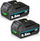DASNITE 2 Stück 5,5Ah Li-ion Ersatzakku für Makita Akku 18V Lithium BL1860B BL1850B BL1830 BL1860B BL1815 BL1835 BL1860B BL1845 BL1850 194205-3 LXT-400 Kompatibel mit Makita 18V Akku Werkzeugakkus