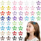 TRKETK 44 Pezzi Colorato Stella Clip di Capelli, Mollette Metalliche Forcina per Bambini Mollette a Stella Antiscivolo Fermagli per Capelli a Scatto per Ragazze Clip BB a Forma di Stella Colorate