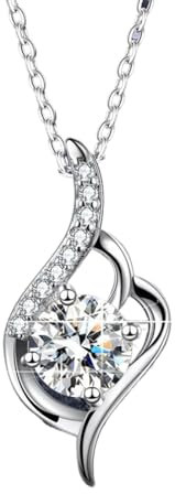 Geschenk Freundschaft Dankeschön-Geschenke für Frauen Beste Freundin Freundschaftsarmband Halsketten Schmuck Geburtstag Weihnachten Längere Halskette (White, One Size)