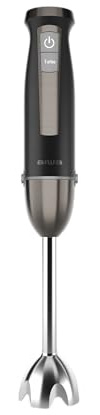 Aiwa Kenkiri 1500 ABL‑1500 Stabmixer, 1500 W, 40 Geschwindigkeiten + Turbo, 6 Klingen Titanium Satoku®, Edelstahlschaft, Messbecher 800 ml mit Deckel, spritzwassergeschützt, BPA-frei, Schwarz