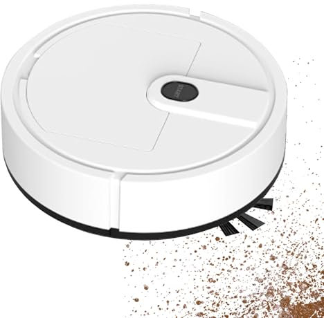 Ancsttu Robot Aspirapolvere E Lavapavimenti, Robot Aspirapolvere Automatico, Aspirazione Potente, Dimensioni Compatte Per Soggiorno, Sala Da Pranzo, Camera Da Letto, Ufficio