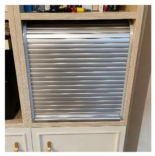 HAIXHX Porte AccordéOn Interieur Porte à Rideau Personnalisable pour Armoire, Porte coulissante rétractable de 45, 55, 65, 75 ou 85 cm de Large avec Rail pour armoires à épices(85x80cm (33.5x31.5))