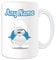 UNIGIFT Personalisiertes Geschenk – große Schlumpf-Tasse (Pinguin-Cartoon-Figuren-Kostüm), einzigartige Namensbotschaft, albern, lustig, Anime, Superheld, Superheld, Superheld, Superheld, Super