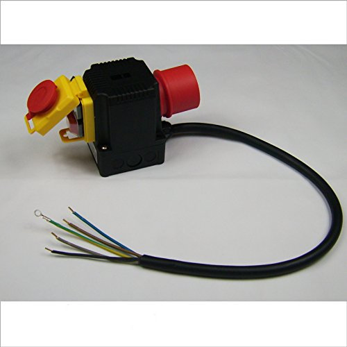 BUZE Original KEDU KOA 12 Schalter 400V mit Notaus-Klappe für Motor-Wippkreissäge 1845-02001, Motorschutz & Motorbremse, Unterspannungsauslöser und Phasenwender