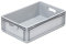 hünersdorff 417501 Eurobehälter / Eurokiste / Lagerbox Basicline (PP) mit 2 Durchfassgriffen, sicher stapel- und kombinierbar, Made in Germany, 400x600x170