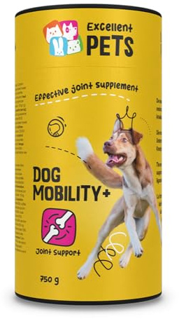 Holland Animal Care Excellent Dog Mobility Plus - 750 Gramm - Hunde Vitamine - Gelenktabletten Hund - Zur Unterstützung der Sehnen, Knorpel, Bänder und Gelenke von Hunden - Ergänzende Tiernahrung