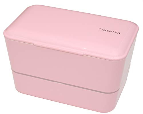 Bento Bite Dual von TAKENKAKA, umweltfreundliche und nachhaltige Bento-Lunchbox im japanischen Stil (Candy Pink)