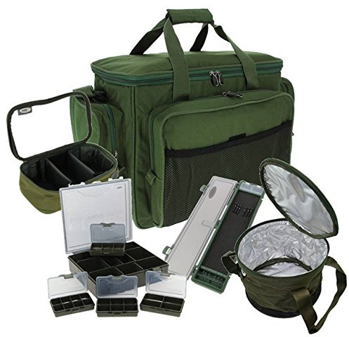 NGT Karpfenangel-Gepäck-Set, Tragetasche, Geldbörse, Angelbox, 709