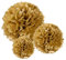 Premium [Pack of 10] Large Tissue Paper Pom Poms (Gold 10)