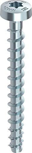 MULTI-MONTI-plus Betonschraube blau verzinkt Panhead mit TX 7,5x35 - 100 Stück
