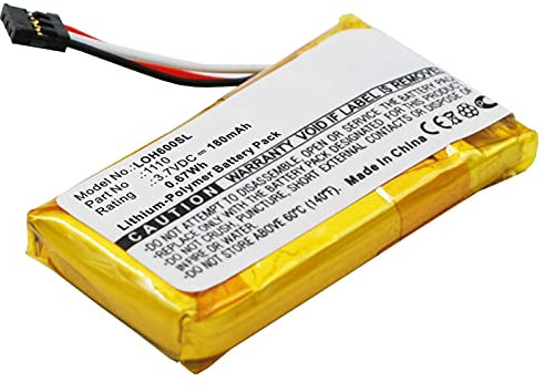 subtel, Akku für Headset kompatibel mit Logitech H600, H600 Headset (180mAh, 3.7V) Ersatzakku 1110, 533-000071