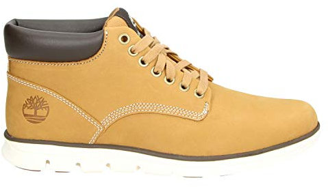 Timberland Bradstreet Leather Sensorflex, Stivali Chukka, Uomo, Giallo (Wheat Nubuck), 41.5 EU