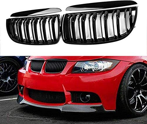 Ricoy E90 und E91 3er Nieren Doppelsteg Sport Kühlergrill Glanz Schwarz