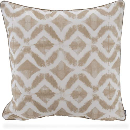 H.O.C.K. Badu Batik Yale Outdoor Kissen mit Keder 70x70cm col. 01 Natur beige