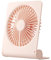 JISULIFE Pequeño Ventilador de Escritorio, Mesa Ventilador Portátil USB Recargable 4500 mAh Batería, 160 ° Plegable Viento Fuerte Ultra Silencioso 4 Velocidades para Casa Oficina Cámping - Rosa