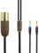 Cavo bilanciato XLR a 4 pin 6N OCC rame placcato argento cavo compatibile con Denon AH-D600, AH-D7200, AH-D7100, AH-D9200, AH-D5200, Meze 99 Classics, Focal Elear cuffie in legno di noce Shell