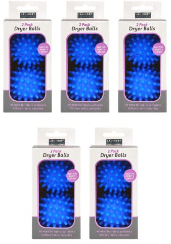 Tumble Dryer Balls for Laundry Fabric Softner Reusable Energy Saver Laundry Dryer Balls (Blue, Pack of 10)