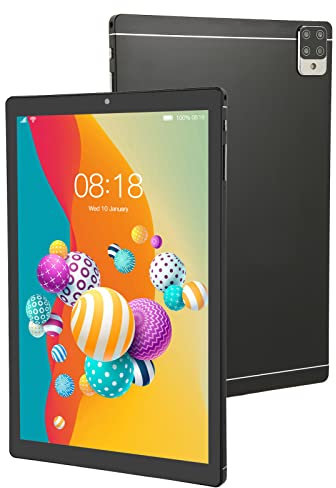 Tablet 10,1 Zoll, Android 12 Tablet Ten Cores Tablet PC, 6GB RAM 128GB ROM, 1080P IPS Touchscreen, 4G Calling Tablet, 2MP+5MP Dual Kamera, WiFi, FM, 8800mAh Akku