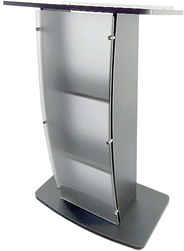 MegLob Abnehmbares Schwarzes Acryl-Podium, Plexiglas-Kanzel/Rednerpult Für Klassenzimmer, Konzert, Kirche, Stadion-Hostess-Tisch, Hochzeits-Requisiten
