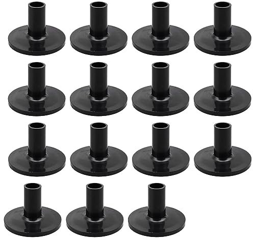 Beckenhüllen Kit, 15Pcs Kunststoff Drum Cymbal Covers Ersatz für Regal Trommel Schwarzer langer Beckenständer Filz, Musikinstrumente Zubehör
