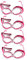 HOMSFOU Coole Sonnenbrille 4 Paar Partybrillen Party-Kostüm-Brillen 50 Geburtstag Gastgeschenke Für Gäste Coole Sonnenbrillen Gedenkdekorationen Goldene Dekorationen Goldene Gläser