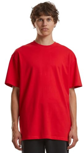 Build Your Brand Homme By102-heavy Oversize Tee T-Shirt, Rouge, XL EU