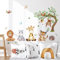 HaoFuJi Wandtattoo Kinderzimmer Baum Waldtiere Junge Mädchen Tiere Dschungel Deko Wandsticker Reh Wandaufkleber Wanddeko Wohnzimmer Babyzimmer Wandbild Kinder Aufkleber Safari Tapete