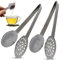 2 Pack Tea Bag Squeezer Stainless Steel Tea Bag Squeezer Tongs Strainer Gripper Picker