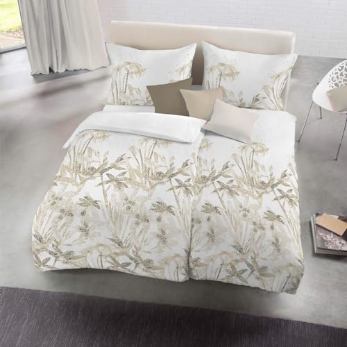 fleuresse Halbleinen Bettwäsche Provence Cassis Helmond leinen 1 Bettbezug 200 x 200 cm + 2 Kissenbezüge 80 x 80 cm
