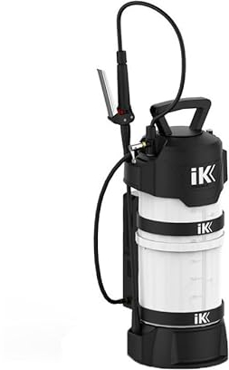 IK e Foam Pro 12 - Elektrischer Schaumsprüher - 3 Schaumtypen - 18V Lithium-Akku - Ideal für Automobil, Reinigung und Desinfektion - Durchsichtiger Tank - Verstärkter Schlauch - 10L