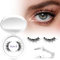 Crislashes Magnet Eyelashes, Fake Eyelashes Magnetic 1 Pair, Reusable Magnetic Eyelashes No Glue No Eyeliner, Magnetic Eyelash Kit with Applicator, Easy to Wear and Remove (Style B)