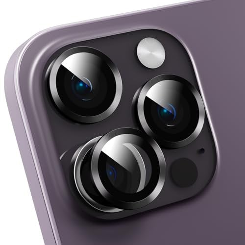 GANGANPRO Protecteur d'objectif d'appareil photo compatible avec iPhone 11/iPhone 12/iPhone 12 Mini, résistant aux rayures, coque de protection d'objectif d'appareil photo en verre trempé transparent,