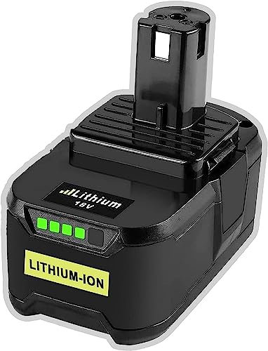 5500mAh P108 Replacement Battery for 18V One+ Battery Compatible with RB18L50 RB18L25 RB18L40 RB18L15 RB18L13 P102 P103 P104 P105 P106 P107